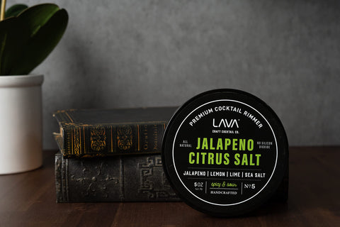 LAVA BPA-free plastic container emphasizes rust-free, durable storage for home bars.