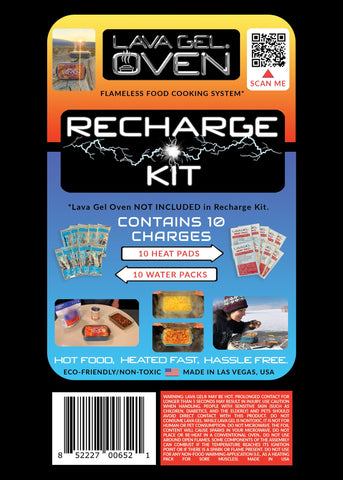 Lava Gel Oven Recharge Kit activation waters prepared for consistent activation.