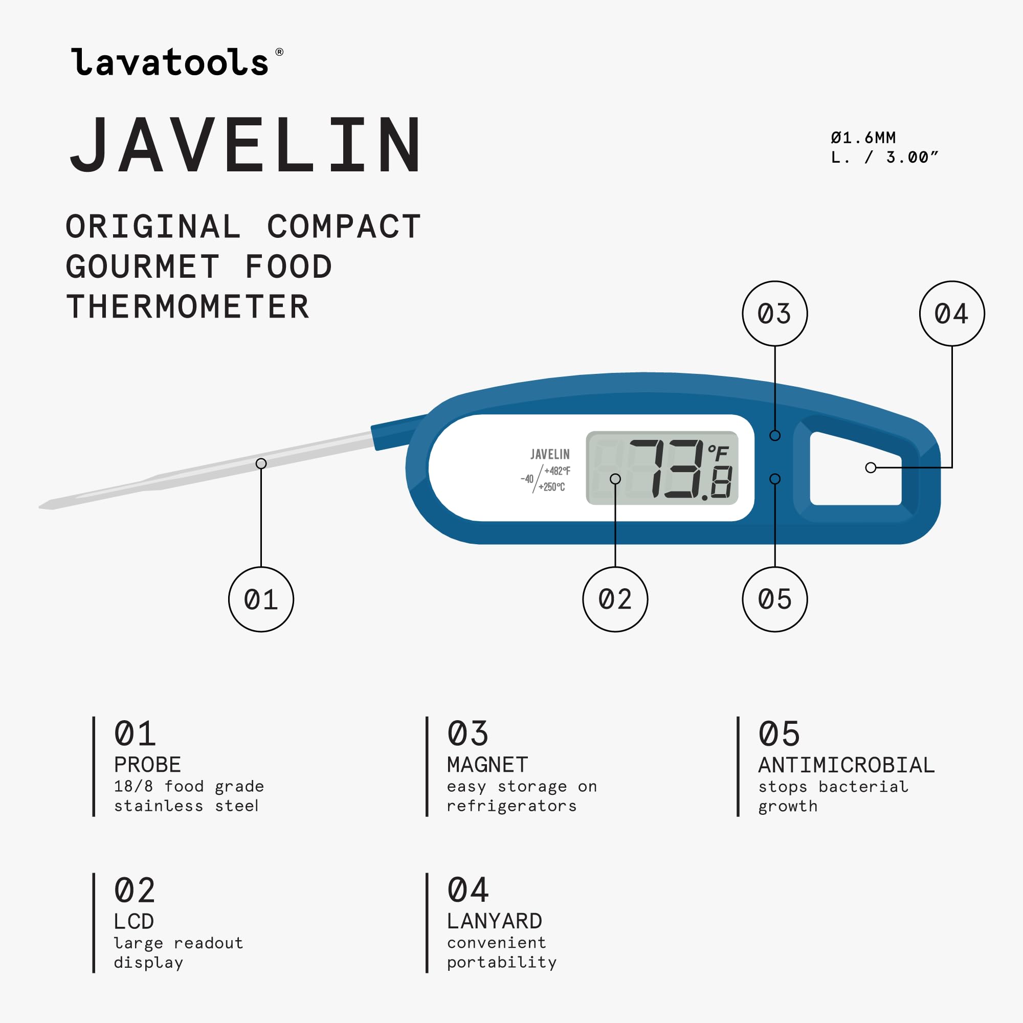 Foldable design keeps the Javelin portable and space-saving.