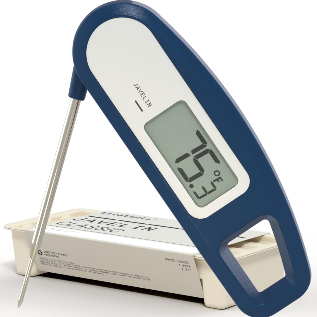Lavatools Javelin thermometer with large display for quick meat temperature during grilling