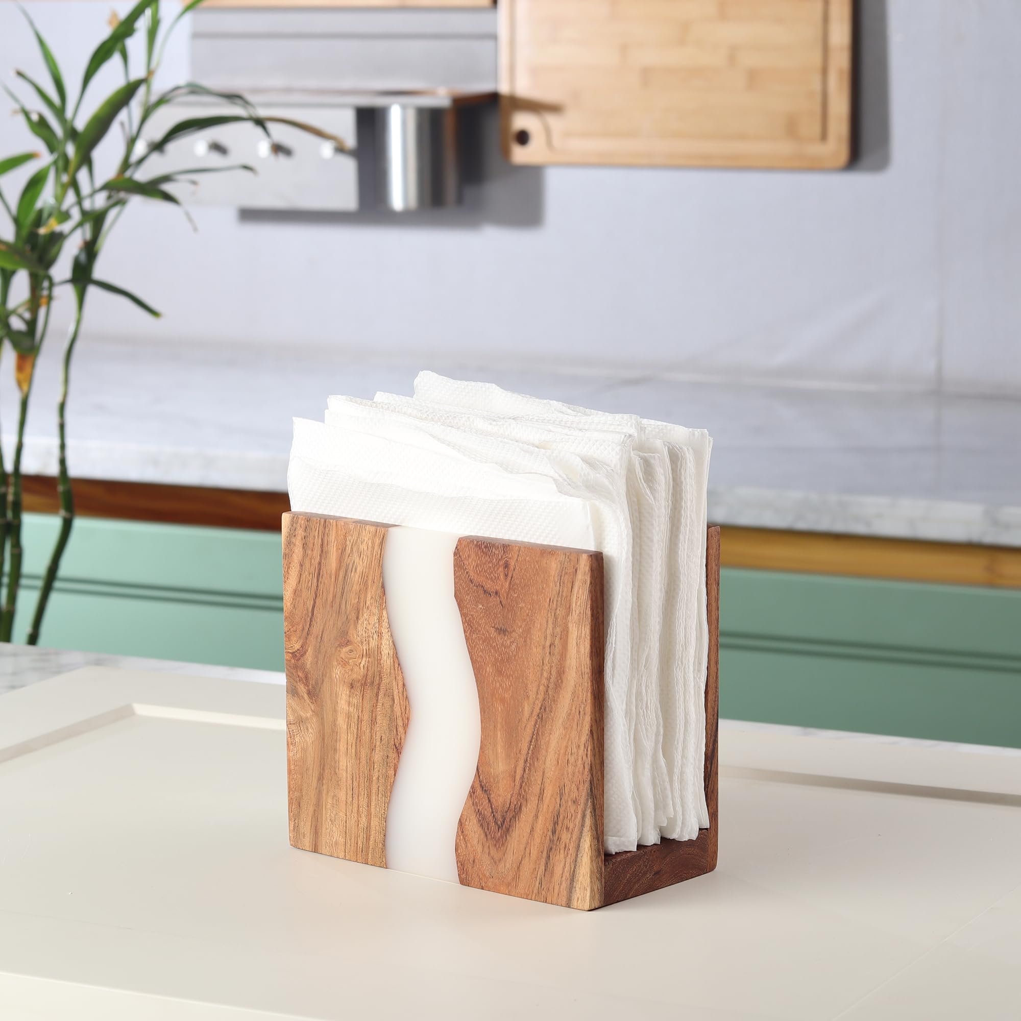 LAVAUK Dining countertop napkin holder fits compact spaces for everyday meals.