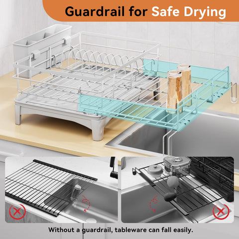 Laveshop dish rack rust-proof construction resisting corrosion for long-lasting use.