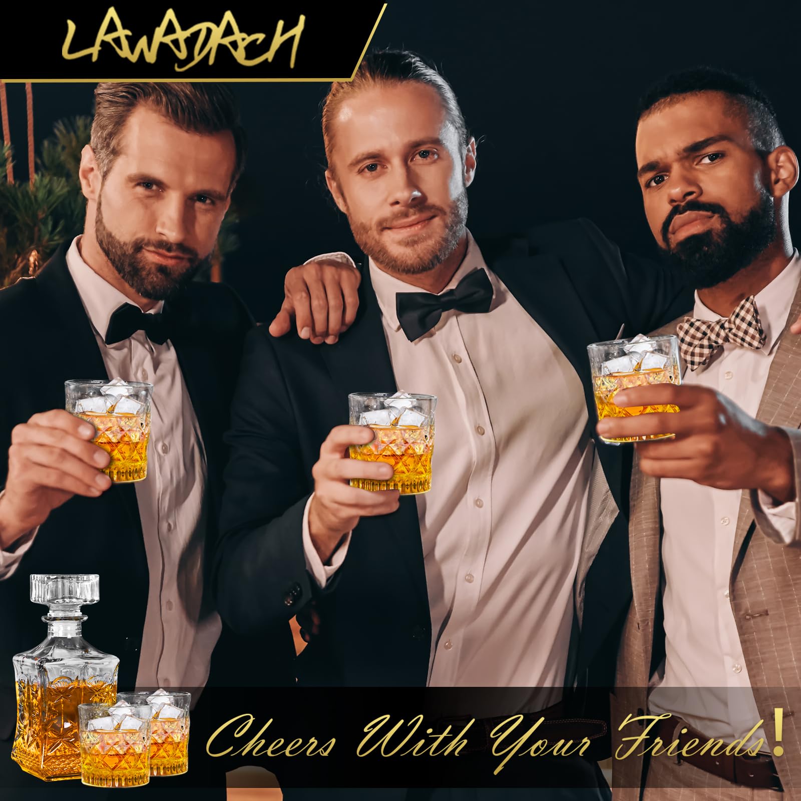 LAWADACH gift for men decanter set offers a thoughtful option for birthdays and holidays
