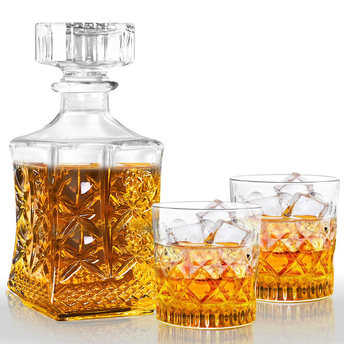 LAWADACH whiskey decanter bottle showcases refined craftsmanship for an elegant home bar