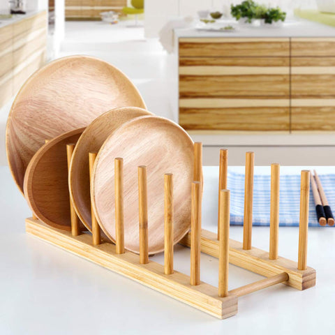 Lawei bamboo finish resists mildew for durable kitchen organization