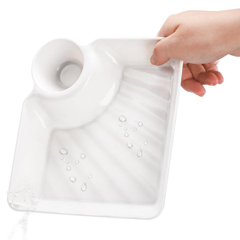 Lawei chip and dip plate set keeps sauces neatly separated for parties.