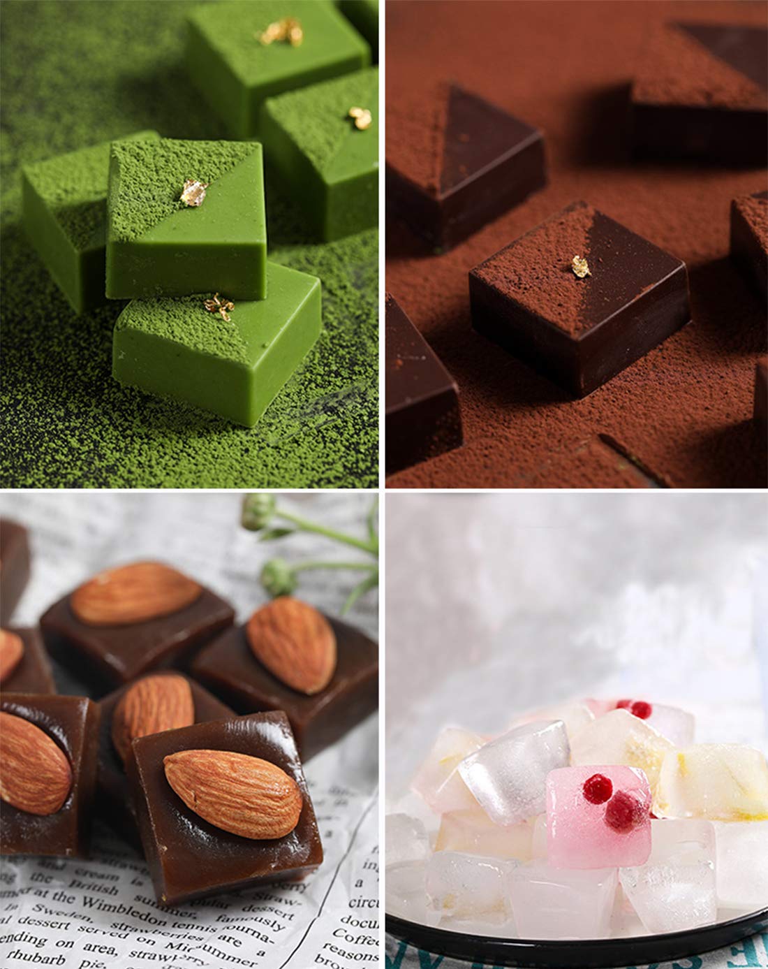 Lawei 24-cavity mold ideal for chocolate truffles, jelly, and candy.