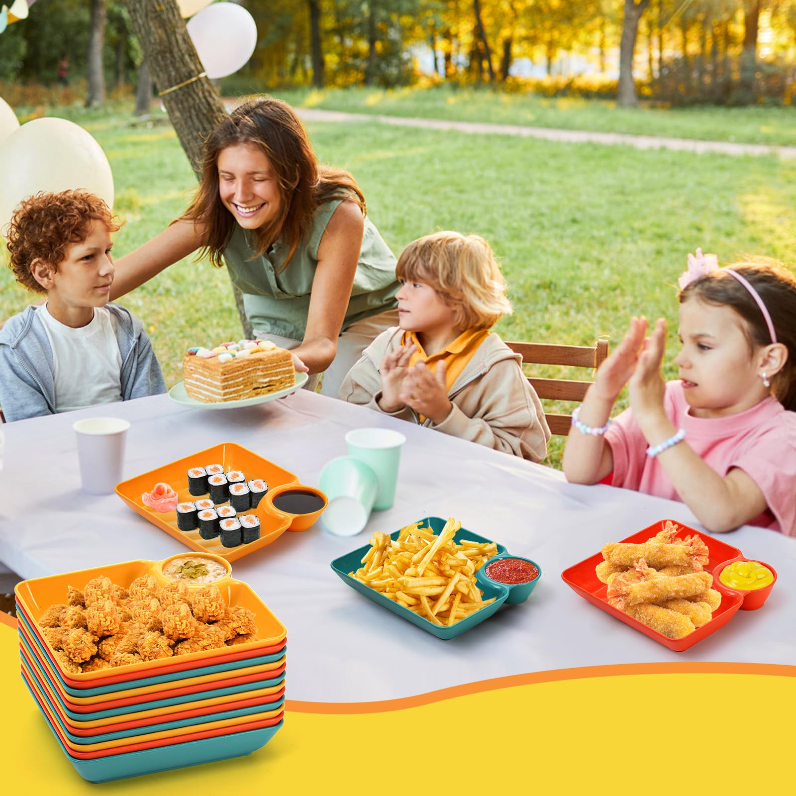 Lawei dishwasher-safe tray simplifies cleaning after meals.