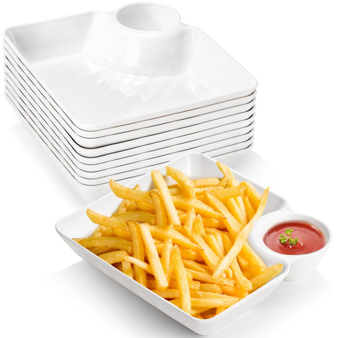 Lawei dumpling plate with dipping saucer ideal for sauces and appetizers.