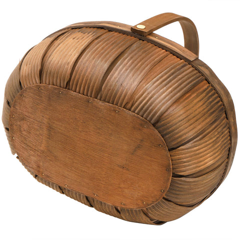 Lawei handmade woven basket perfect for displaying fruits and vegetables on a counter.