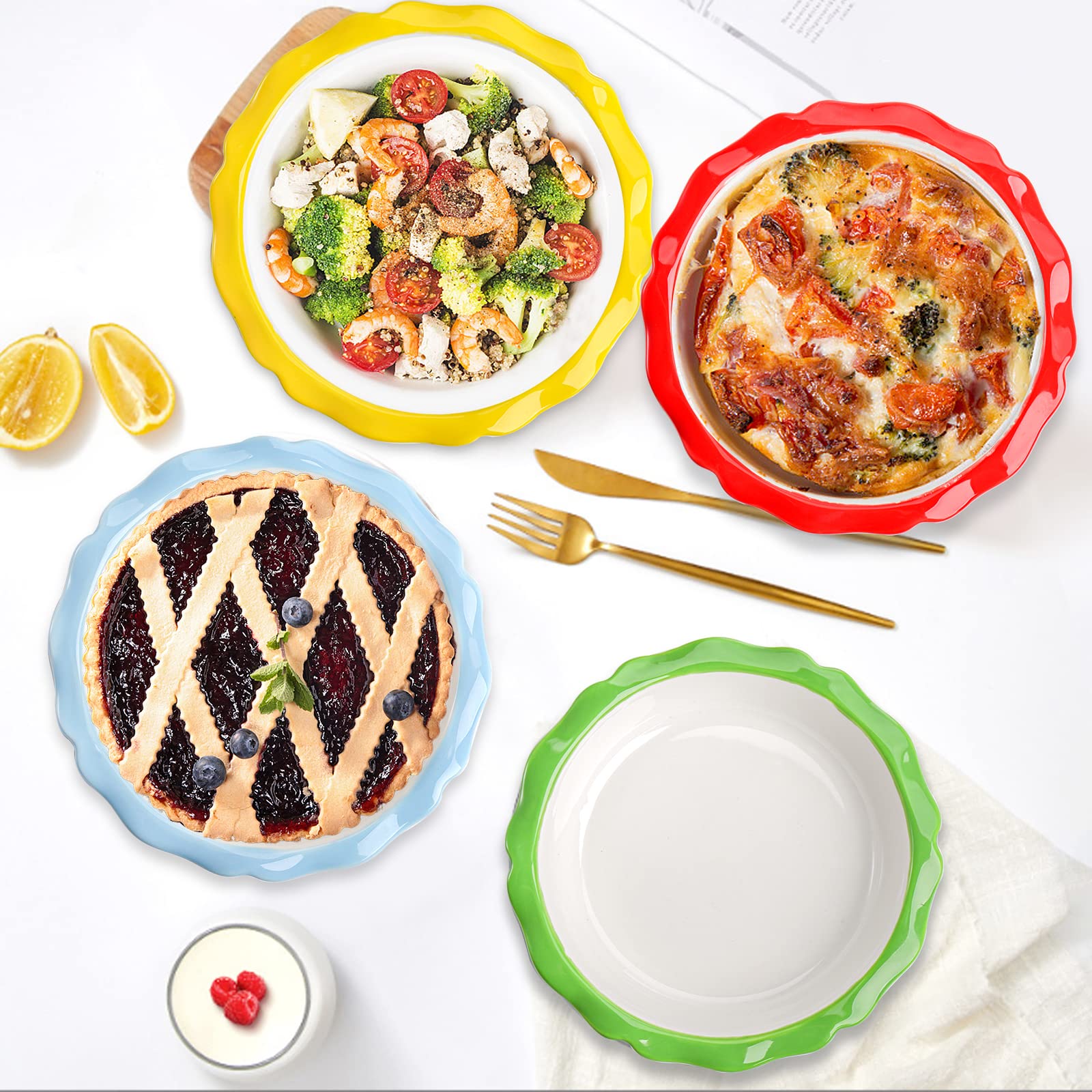 Lawei lead-free ceramic pans resist odors for clean-tasting results.
