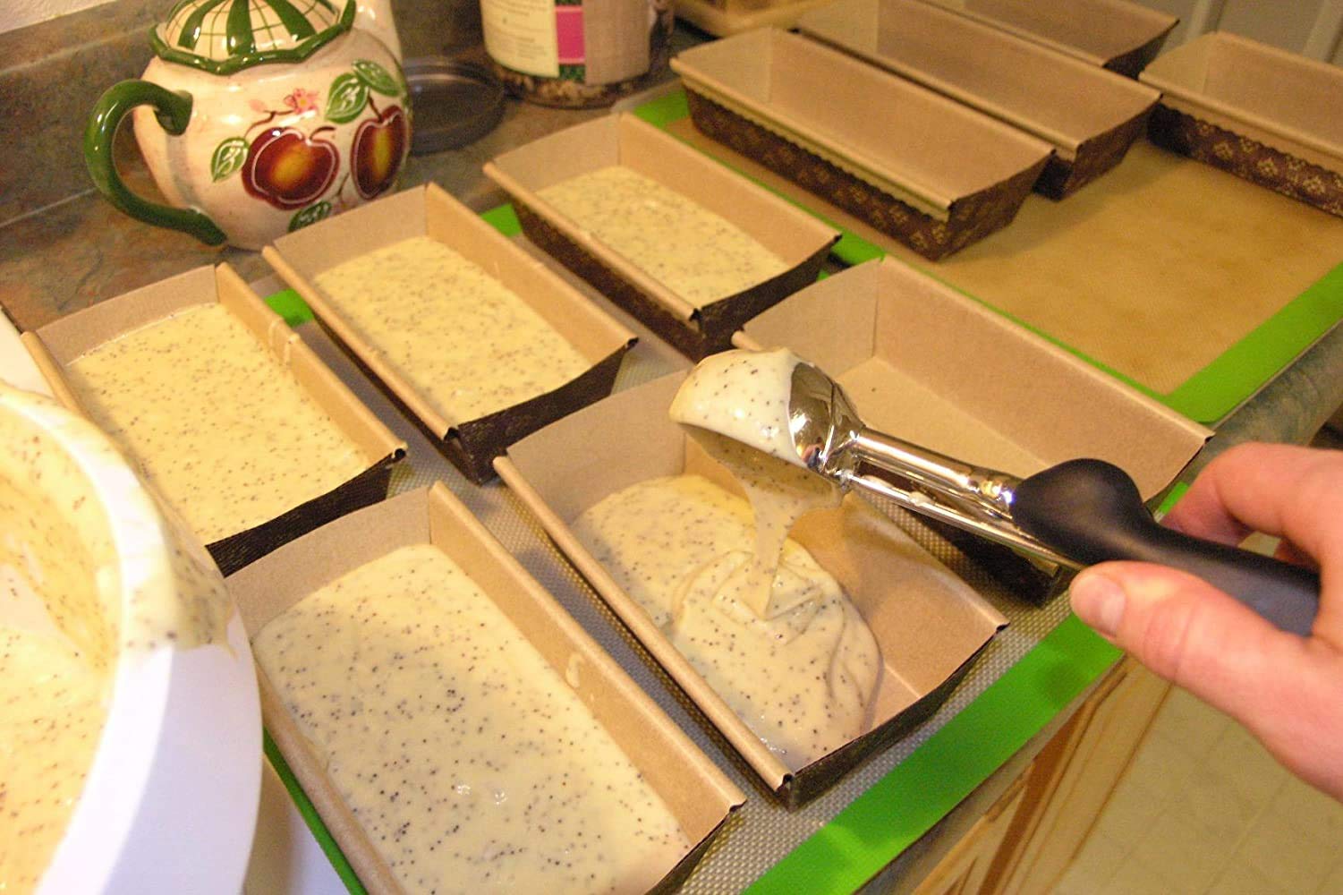Lawei loaf pans are microwave and oven safe up to 390°F.