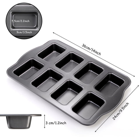 Lawei mini loaf pan interior cavity close-up showing even heat.