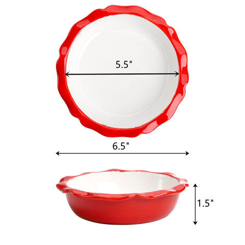 Lawei mini pie dish with wave edge, perfect for crimped crusts.