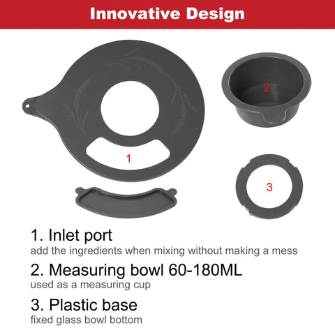 Lawenme lid protecting ingredients from dust during storage