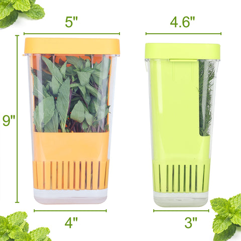 LAWNFUL herb keeper with removable divider for multiple herbs.