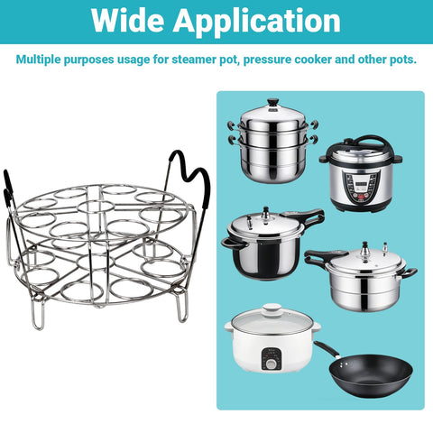 LayaVilla 304 stainless steel construction ensures durable steaming rack.