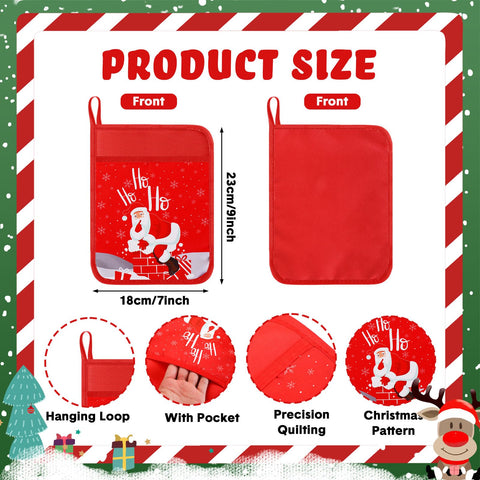 Layhit Christmas pot holder with snowman pattern protects hands during oven tasks