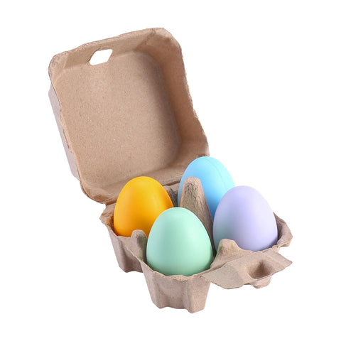 LayHyand four-egg cartons fit standard chicken eggs.