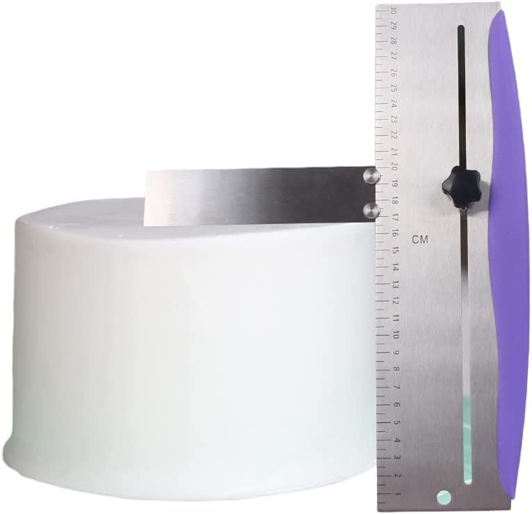 Laylaxy 12-inch cake scraper leveler for precise frosting edges.