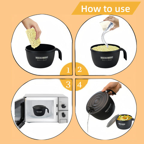 Layron dorm kitchen use featuring compact ramen bowl for students