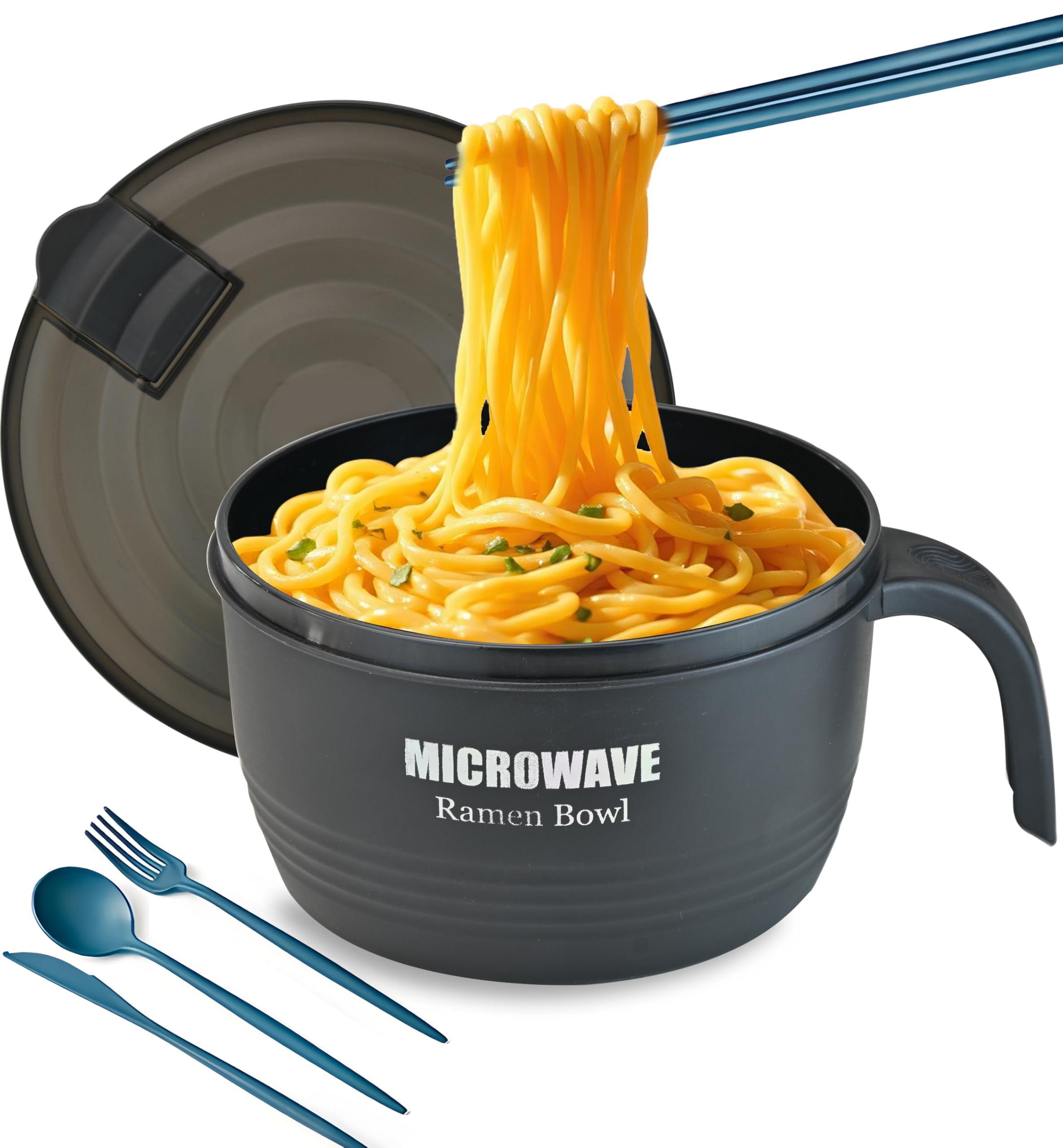 Layron large ramen bowl inside view showcasing capacity for easy serving