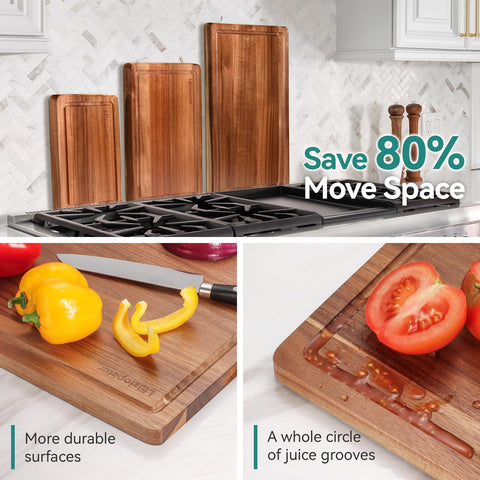LAZIOPATER Acacia cutting board ideal for meat preparation