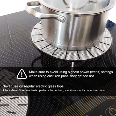 Lazy K induction cooktop mat demonstrates magnet compatibility check for induction cookware