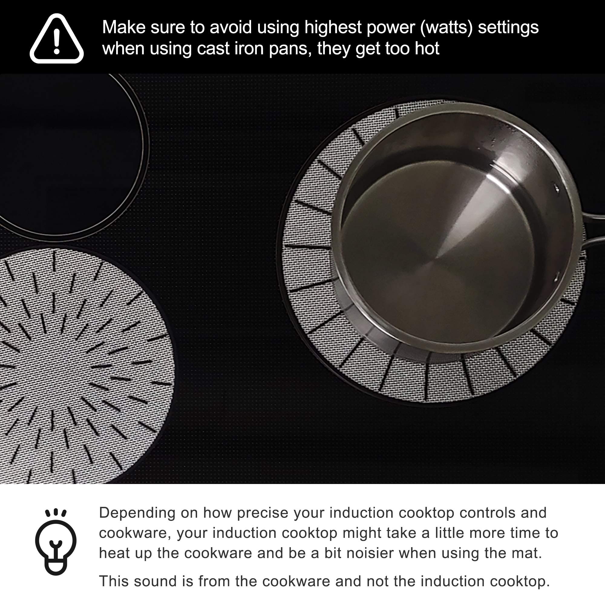 Lazy K induction cooktop mat packaging and setup example