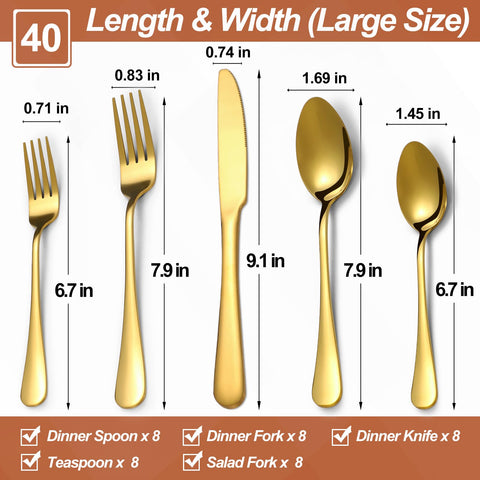 Lazycorner silverware with mirror-polished finish for a modern table.
