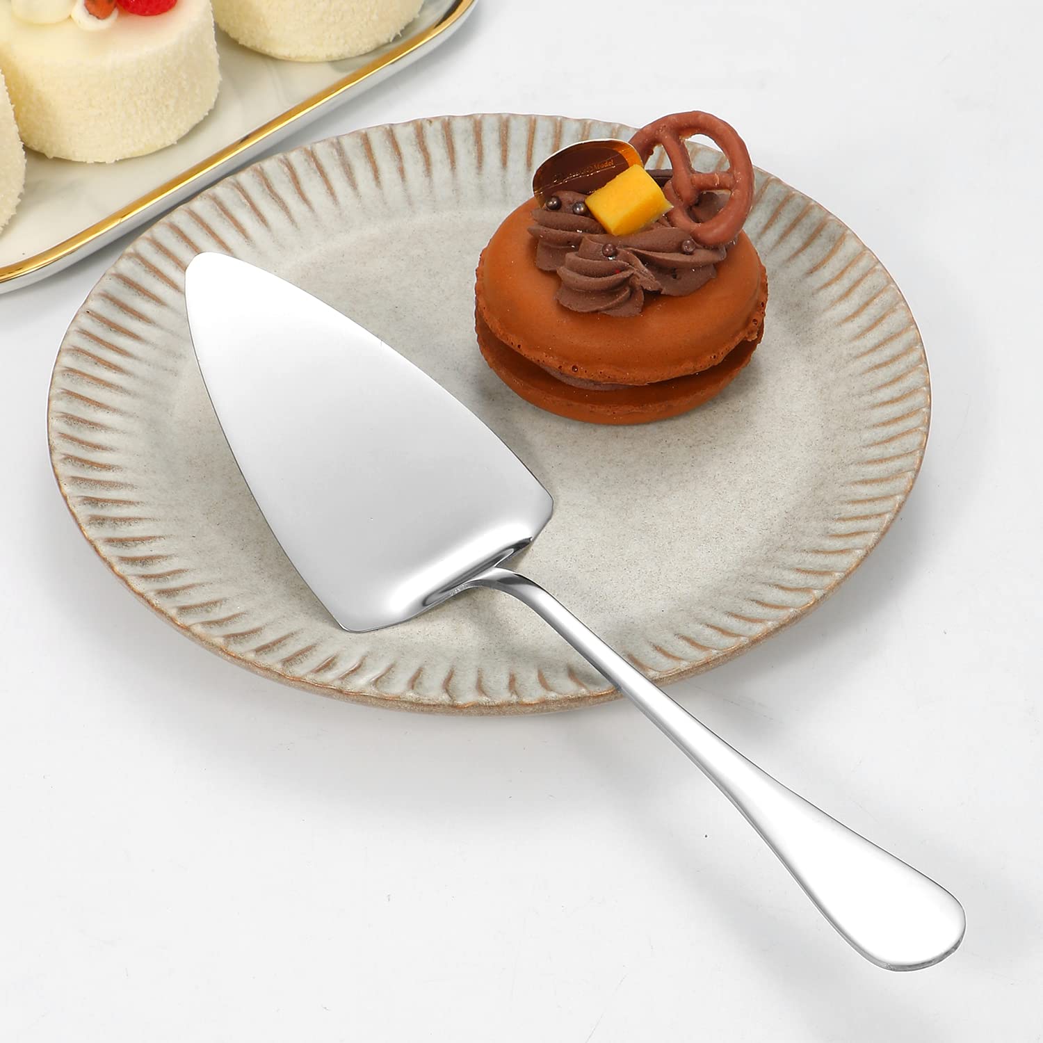 Lazycorner serving fork and soup ladle versatile for mains and soups