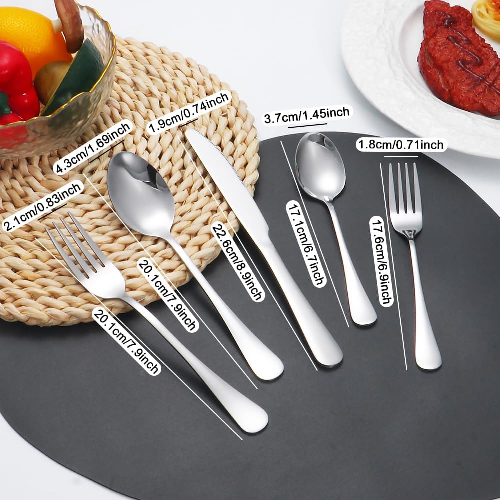 Lazycorner 20pc dinner fork for sturdy daily meals.