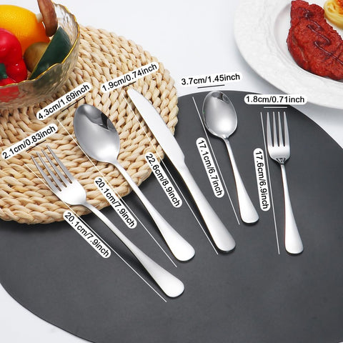 Lazycorner 20pc dinner fork for sturdy daily meals.