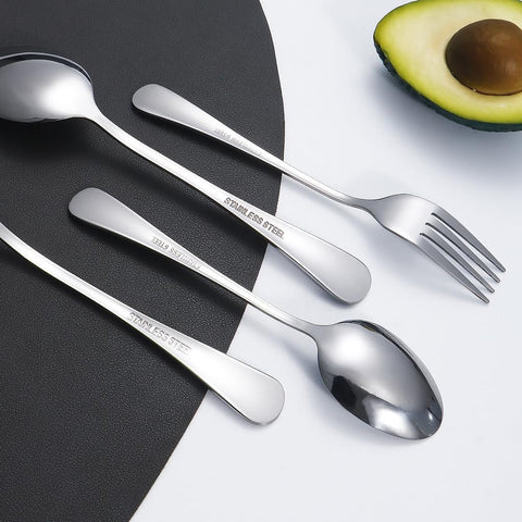 Lazycorner 20pc dishwasher-safe set stays shiny after washes.