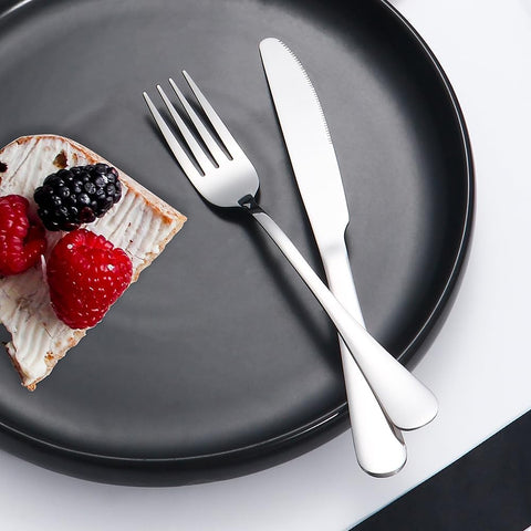 Lazycorner 20pc elegant-design flatware elevates home table settings.