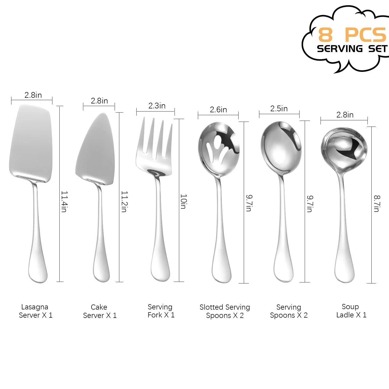 Lazycorner slotted serving spoons pair ideal for sauces and salads