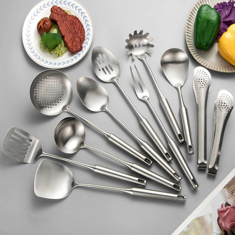Lazycorner serving tongs in stainless steel with secure grip
