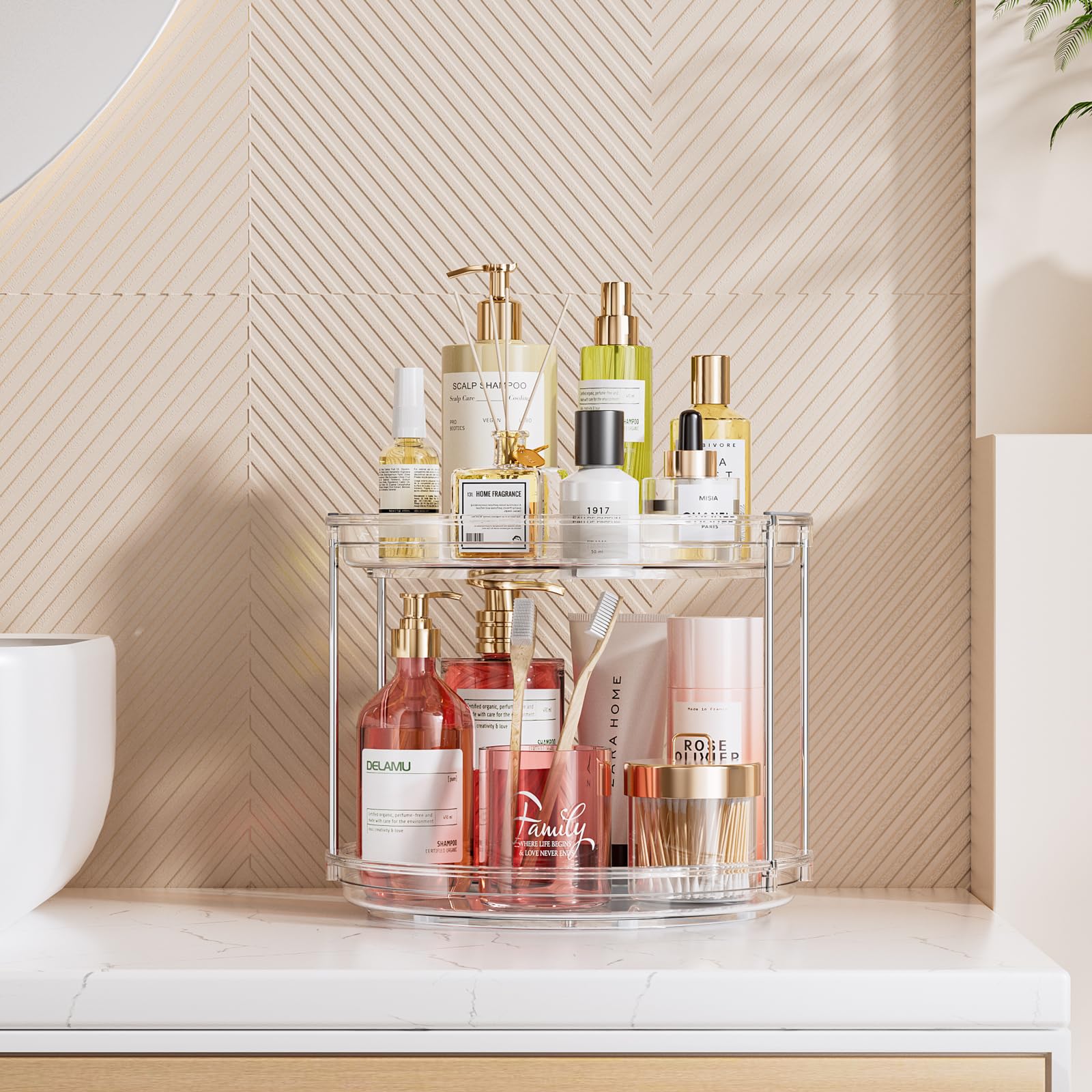 LazySpin versatile storage in pantry or bathroom for clutter-free organization.