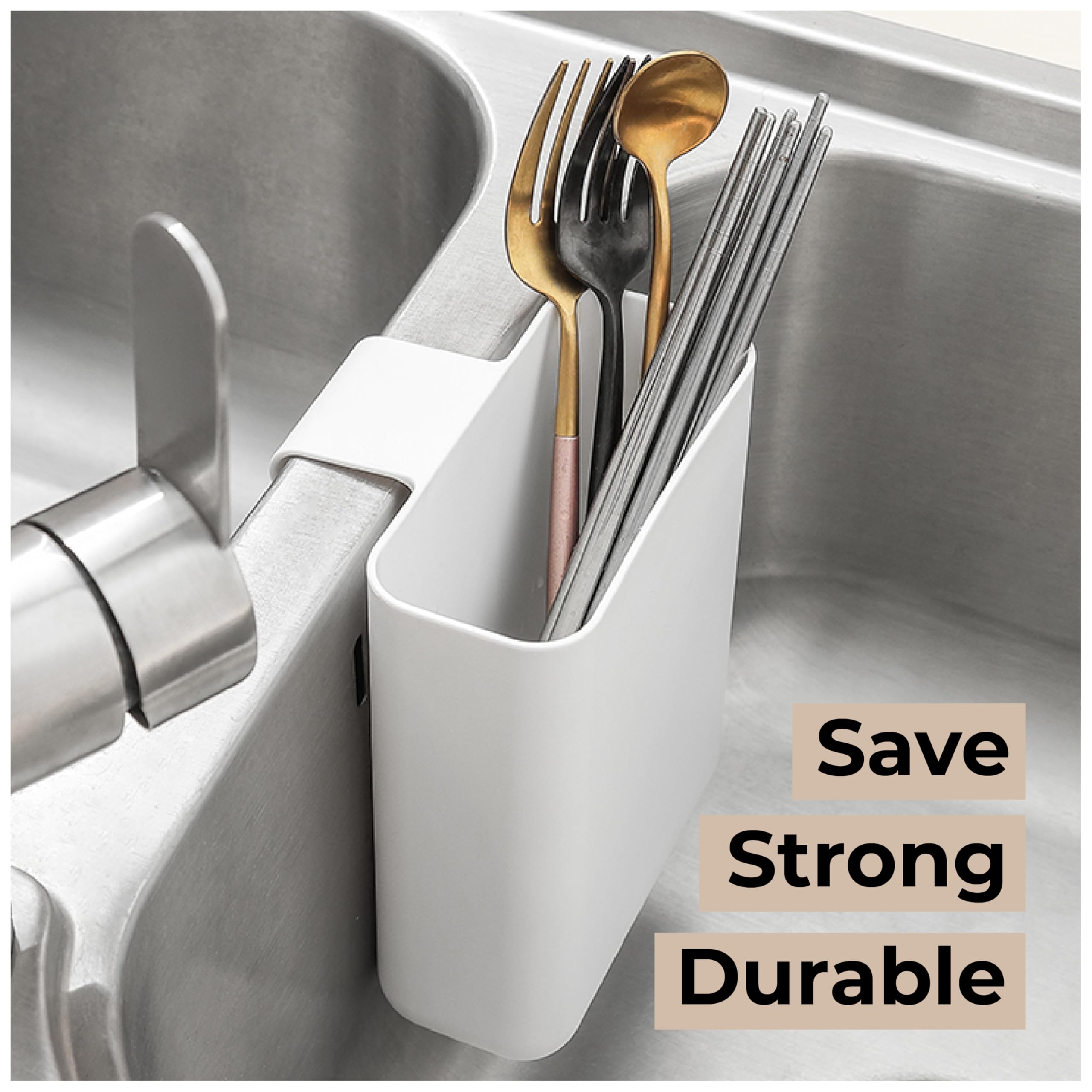LazyzBeez sponges and rags holder adds tidy utility to the kitchen