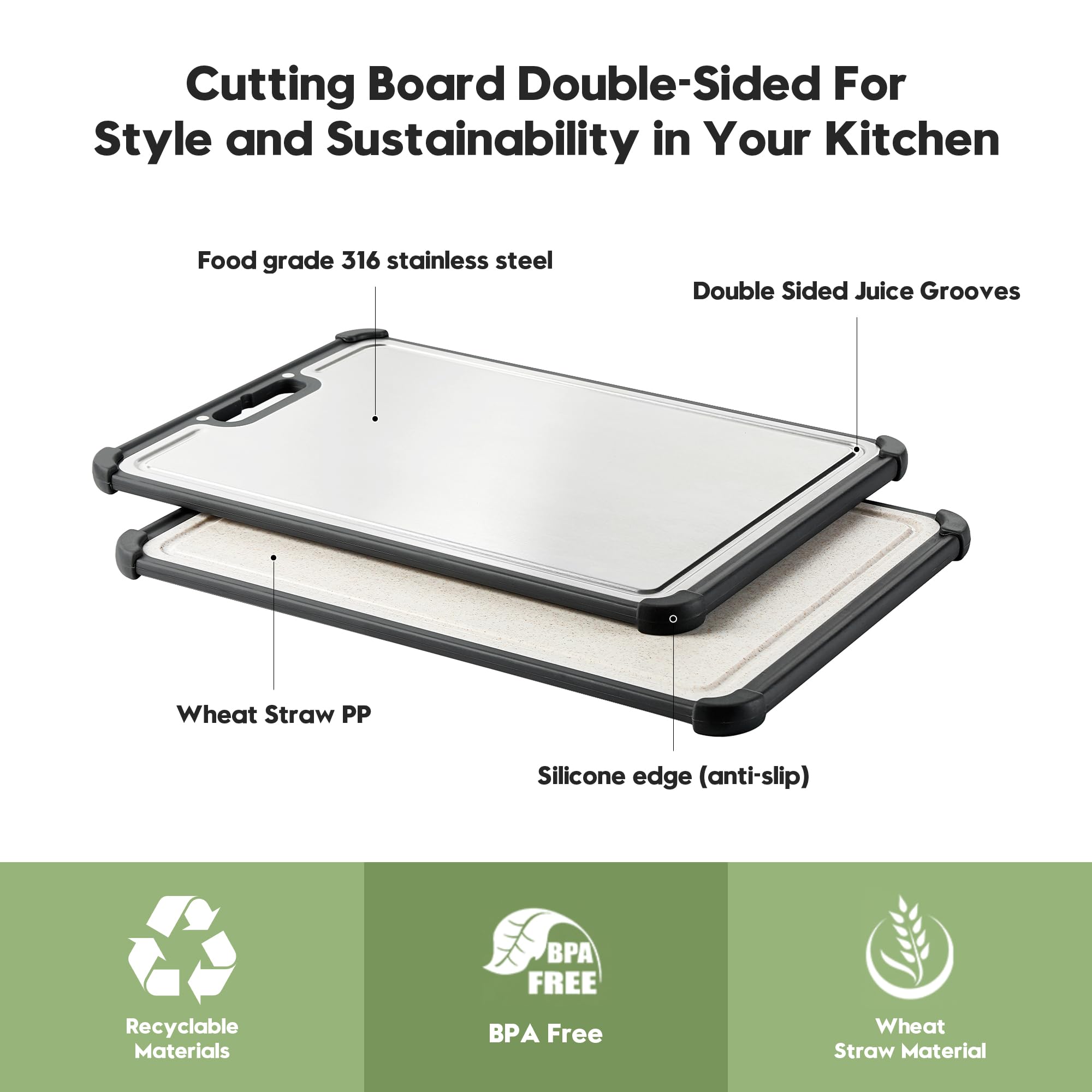 LBD BPA-free non-toxic cutting board for safe daily prep