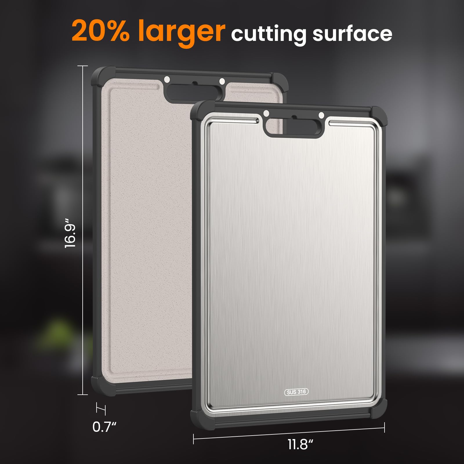 LBD easy to clean and heat-resistant cutting board