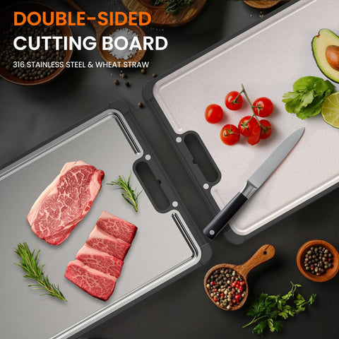 LBD modern kitchen design with premium cutting board