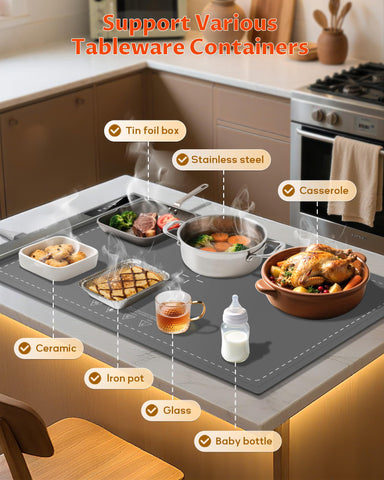 LBOLHZO warming mat featuring three temperature levels for versatile warming