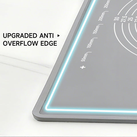 LCOCWMY silicone baking mat non-stick surface for easy dough release.
