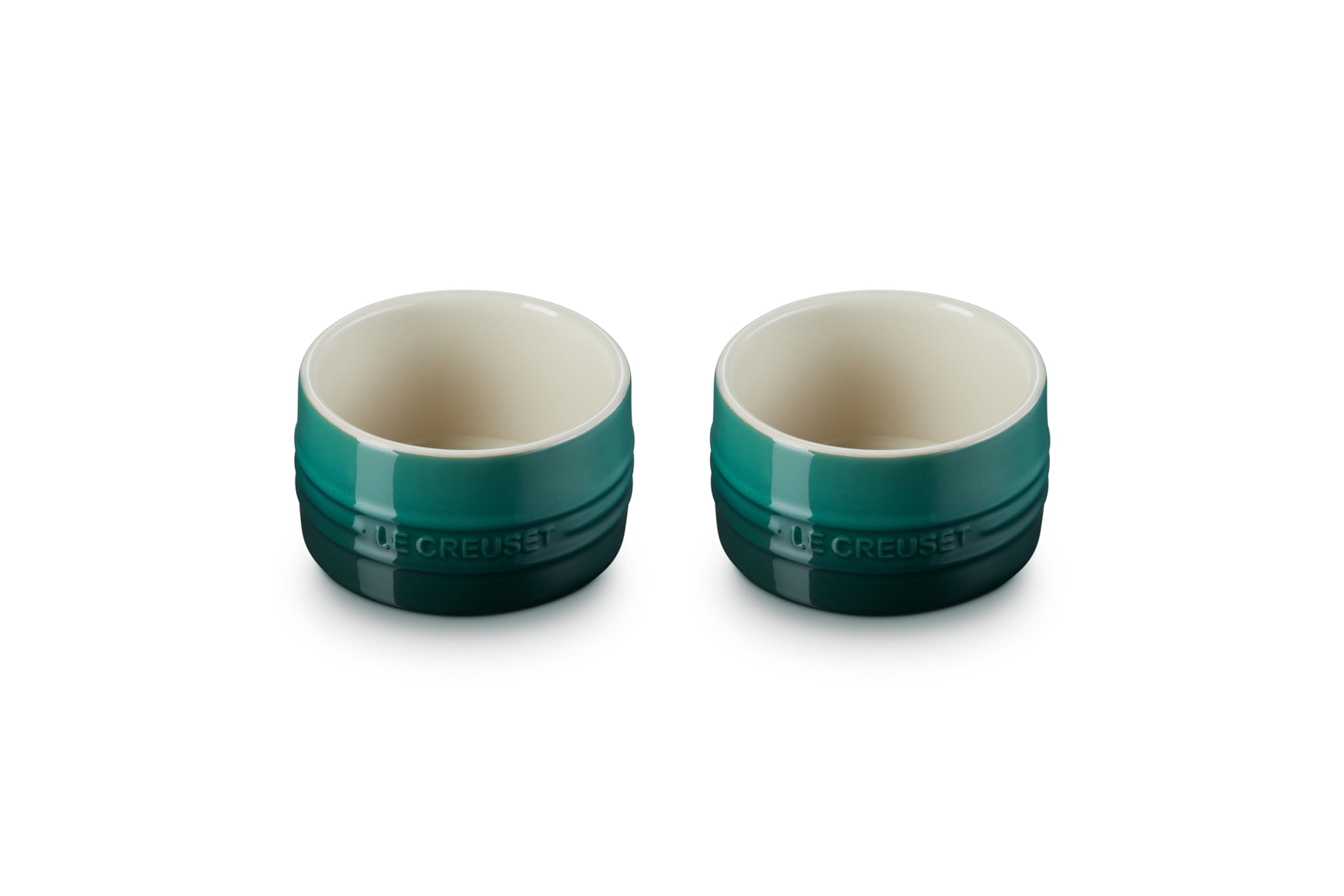 Le Creuset Artichaut ramekins set of two with vibrant glaze for elegant servings