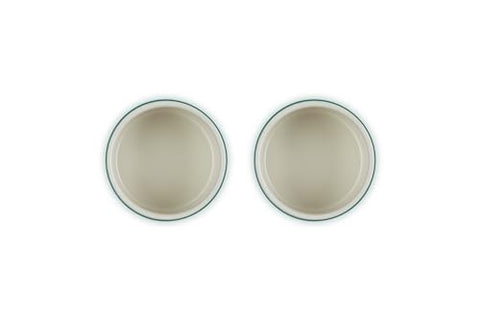 Le Creuset Artichaut ramekins on table showing individual portions and presentation
