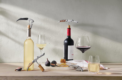 Le Creuset corkscrew easily handles natural and synthetic corks