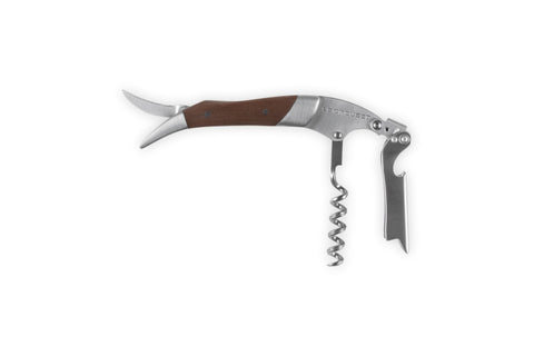 Le Creuset One-Step Corkscrew in action opens bottles with effortless leverage