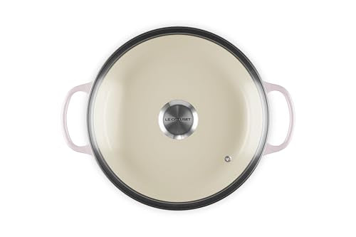 Le Creuset braiser round shallot lid on emphasizes moisture retention and steam circulation