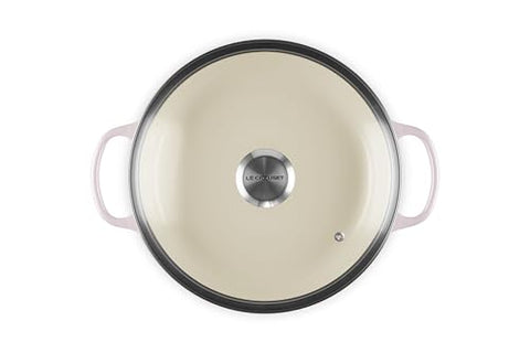 Le Creuset braiser round shallot lid on emphasizes moisture retention and steam circulation